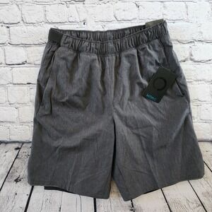 Skora Mens 9 Inch Inseam Running Shorts Phantom Chambray Grey Liner Small 012380